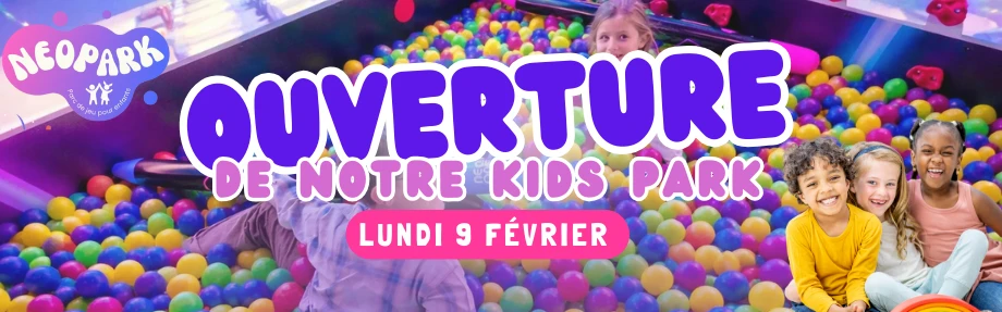 Bannière ouverture kidspark